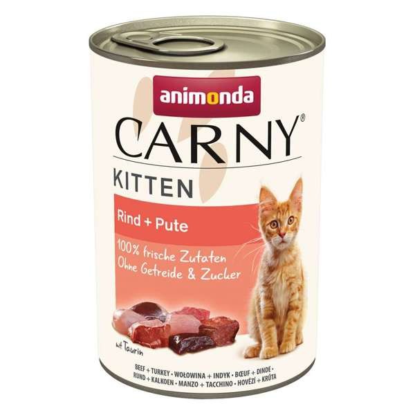 Animonda Cat Carny Kitten Rind & Pute 12 x 400 g