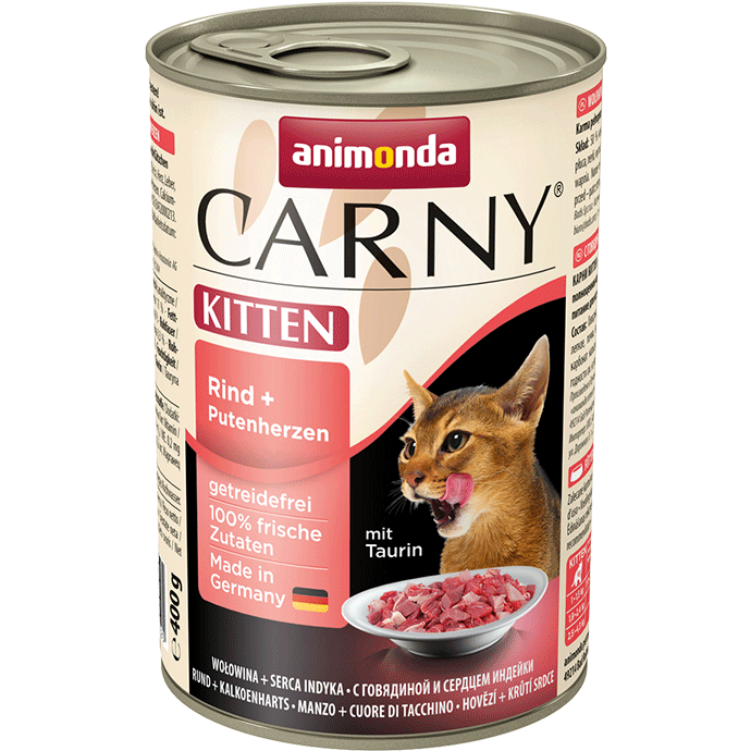 Animonda Cat Carny Kitten Rind & Putenherzen 400 g
