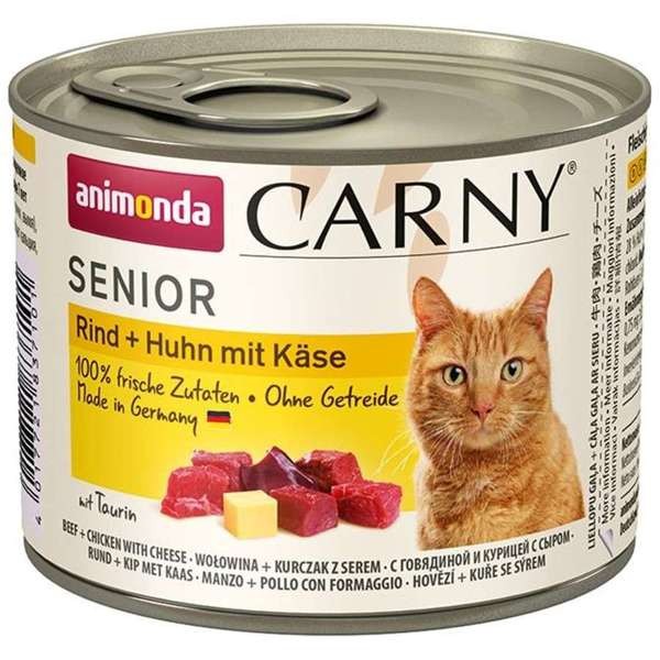 Animonda Cat Carny Senior Rind & Huhn mit Käse 12 x 200 g