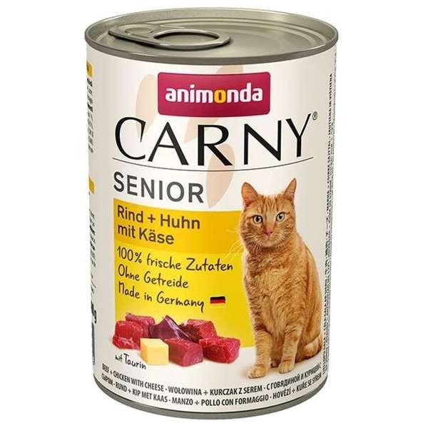 Animonda Cat Carny Senior Rind & Huhn mit Käse 6 x 400 g
