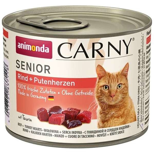 Animonda Cat Carny Senior Rind & Putenherzen 12 x 200 g
