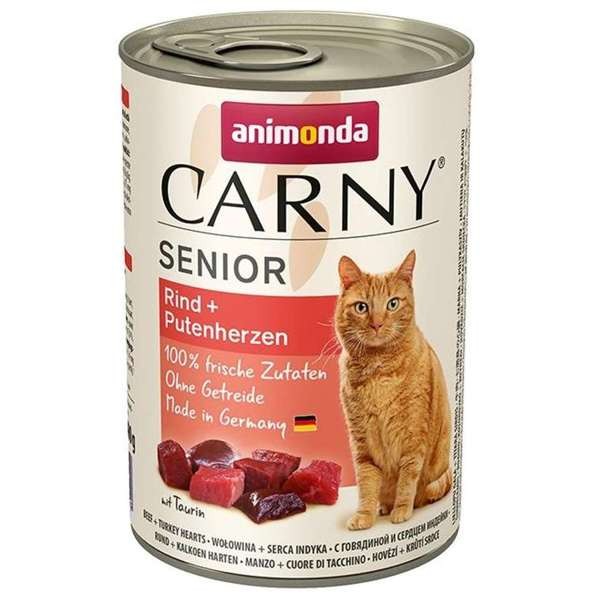 Animonda Cat Carny Senior Rind & Putenherzen 6 x 400 g