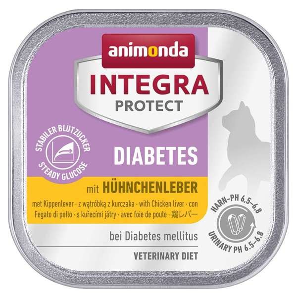 Animonda Cat Integra Protect Adult Diabetes mit Hühnchenleber 16 x 100 g
