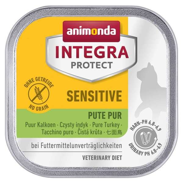Animonda Cat Integra Protect Adult Sensitive Pute pur 16 x 100 g