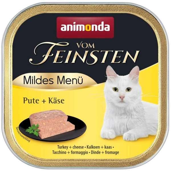 Animonda Cat Vom Feinsten Adult Mildes Menü Pute & Käse 32 x 100 g