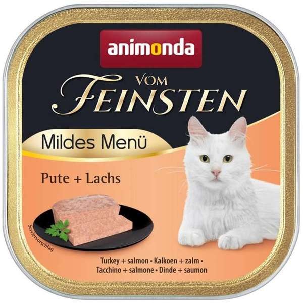 Animonda Cat Vom Feinsten Adult Mildes Menü Pute & Lachs 32 x 100 g