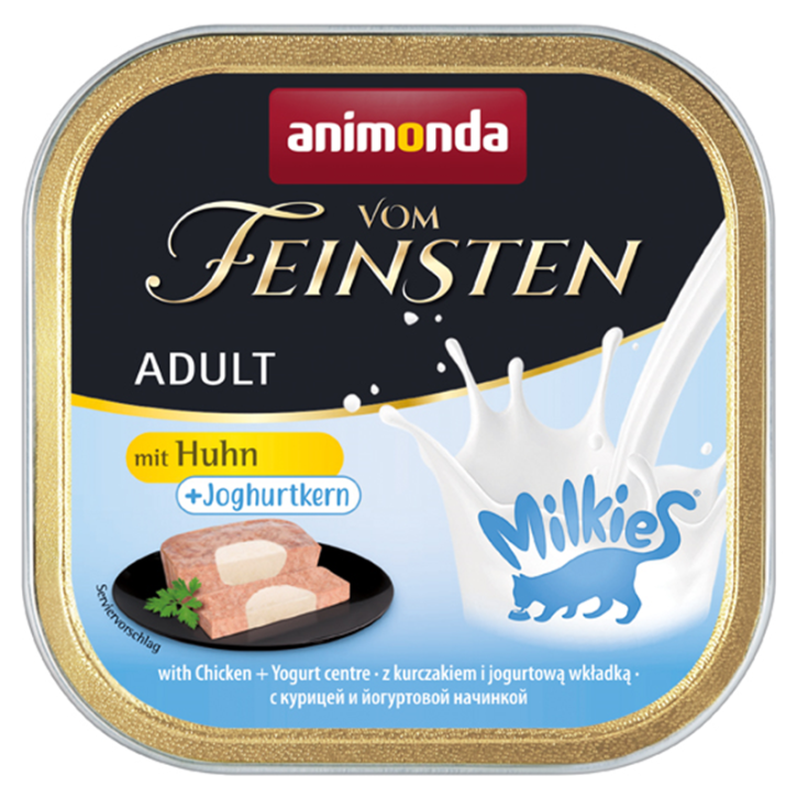 Animonda Cat Vom Feinsten Adult Milkies-Kern mit Huhn & Joghurtkern 32 x 100 g