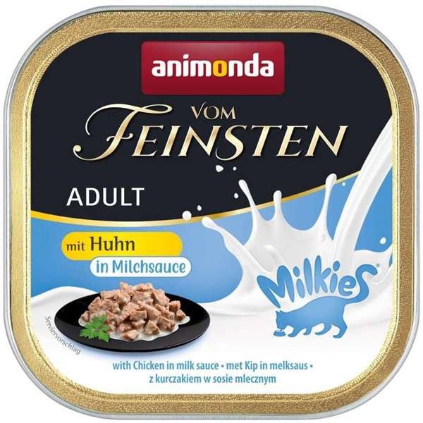 Animonda Cat Vom Feinsten Adult Milkies-Sauce mit Huhn in Milchsauce 32 x 100 g