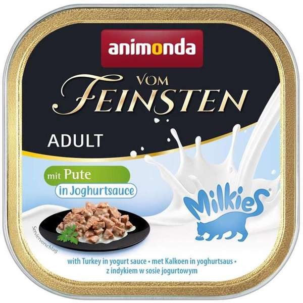 Animonda Cat Vom Feinsten Adult Milkies-Sauce mit Pute in Joghurtsauce 32 x 100 g