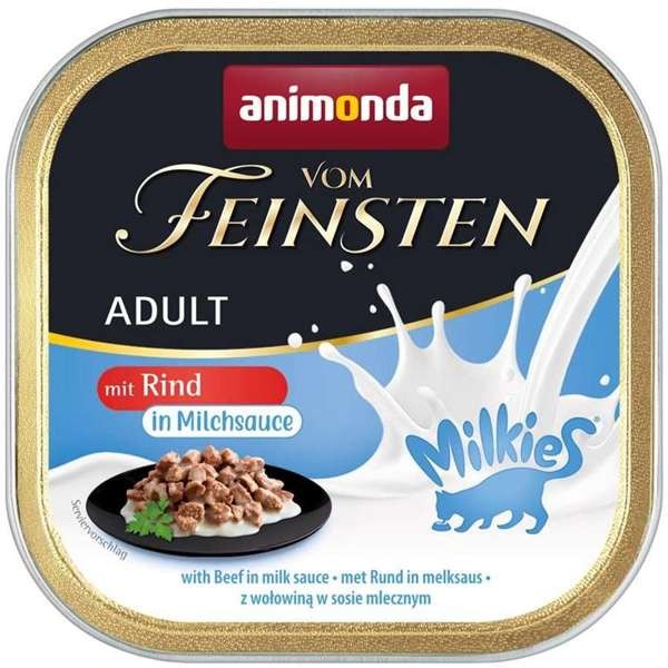 Animonda Cat Vom Feinsten Adult Milkies-Sauce mit Rind in Milchsauce 32 x 100 g