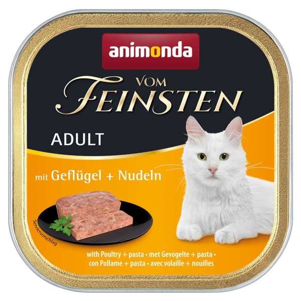 Animonda Cat Vom Feinsten Adult Pastete mit Geflügel & Nudeln 32 x 100 g