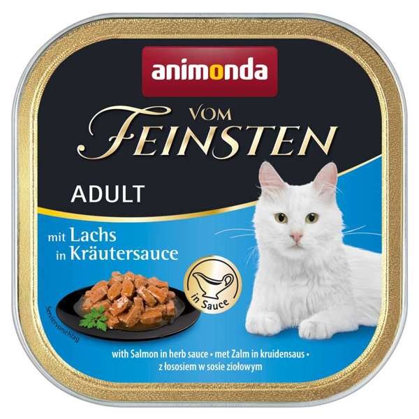 Animonda Cat Vom Feinsten Adult in Sauce Lachs in Kräutersauce 32 x 100 g