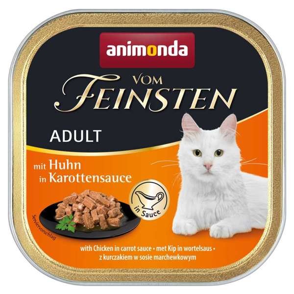 Animonda Cat Vom Feinsten Adult in Sauce Huhn in Karottensauce 32 x 100 g