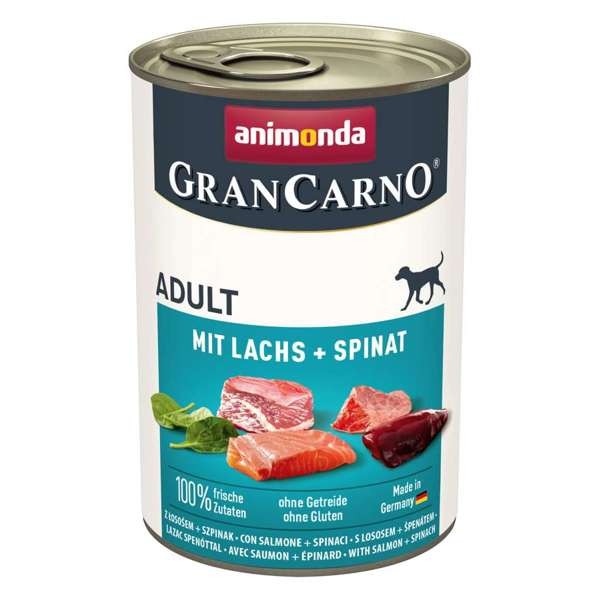 Animonda Dog GranCarno Adult Lachs & Spinat 12 x 400 g