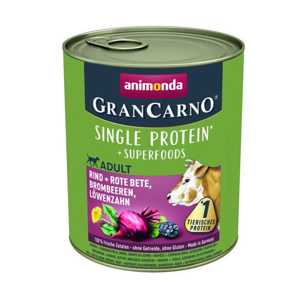 Animonda Dog GranCarno Adult Superfoods Rind & Rote Bete 6 x 800 g