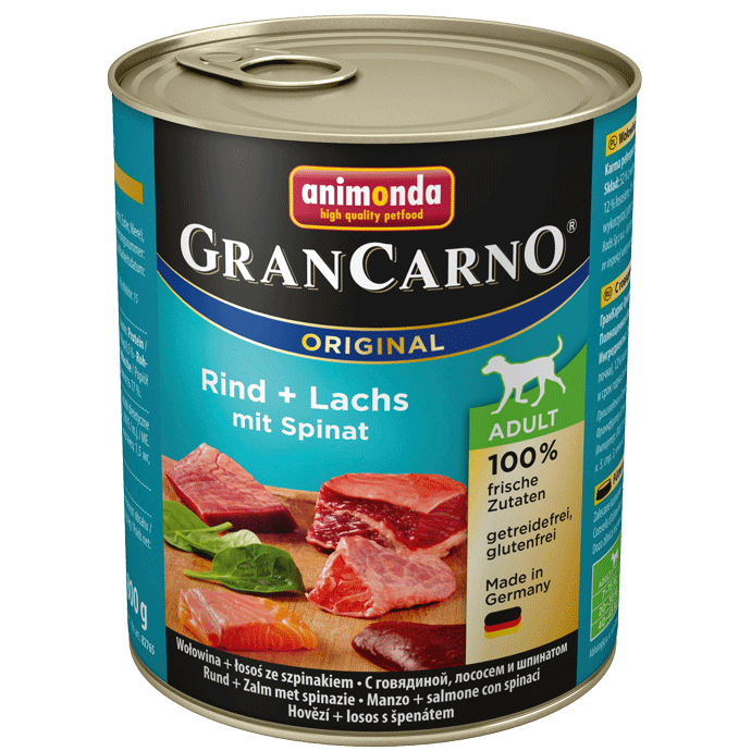 Animonda Dog Gran Carno Original Adult Lachs und Spinat 800 g