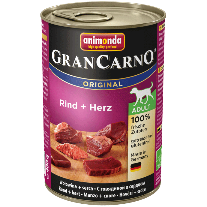 Animonda Dog Gran Carno Original Adult Rind und Herz 12 x 400 g