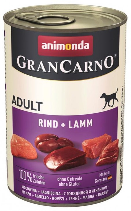 Animonda Dog Gran Carno Original Adult Rind und Lamm 12 x 400 g