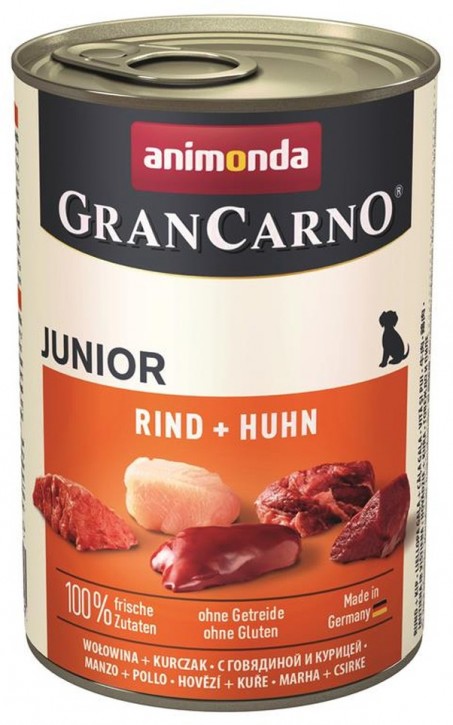 Animonda Dog Gran Carno Original Junior Rind und Huhn 12 x 400 g