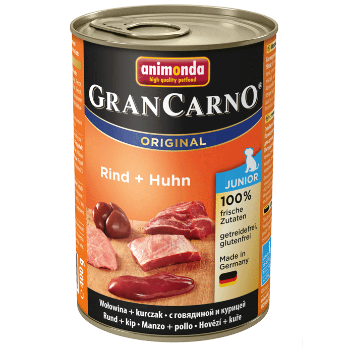 Animonda Dog Gran Carno Original Junior Rind und Huhn 400 g