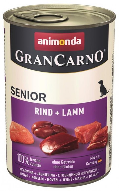 Animonda Dog Gran Carno Original Senior Rind und Lamm 12 x 400 g