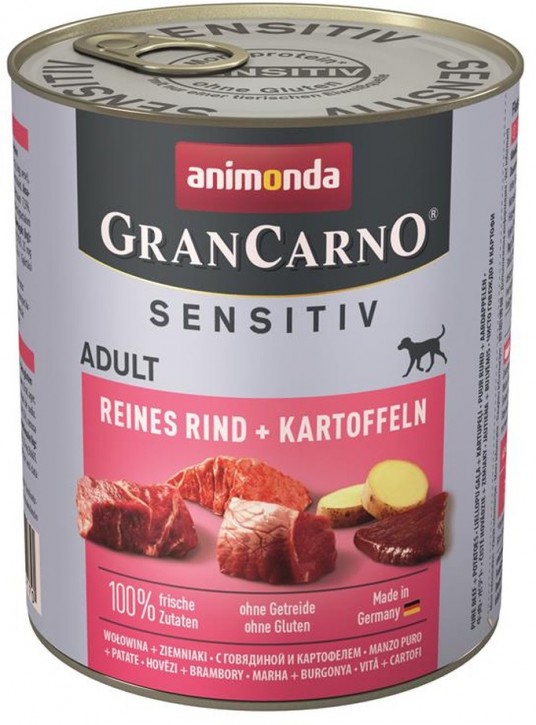 Animonda Dog Gran Carno Sensitiv Adult Reines Rind plus Kartoffeln 6 x 800 g