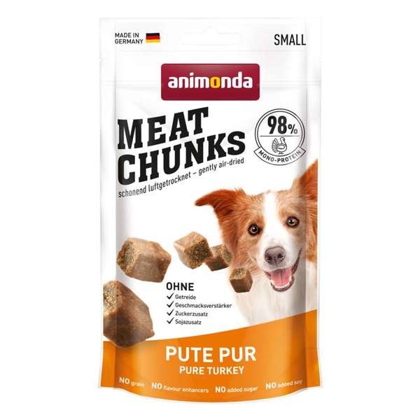 Animonda Dog Meat Chunks Pute pur 8 x 60 g