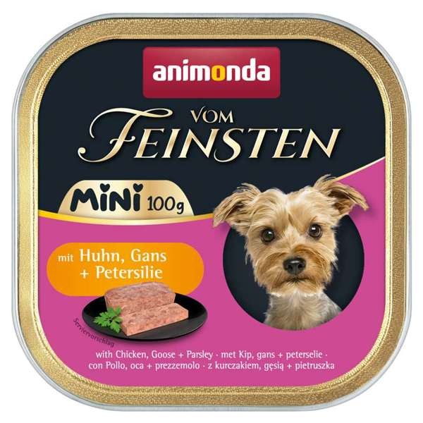 Animonda Dog vom Feinsten Adult Mini mit Huhn, Gans & Petersilie 32 x 100 g