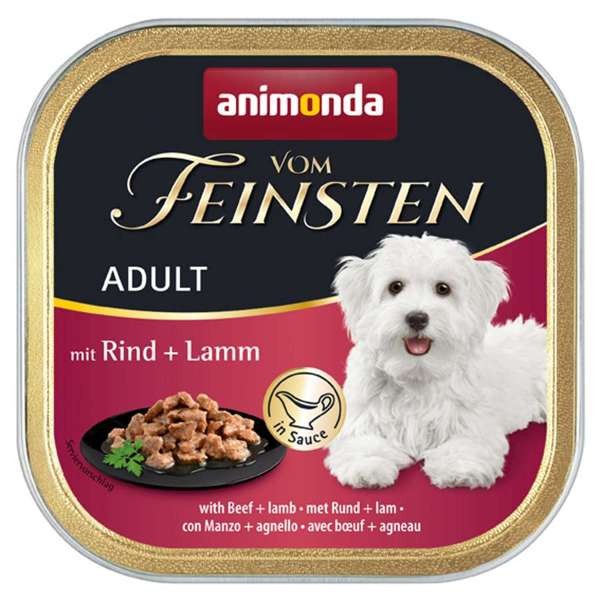 Animonda Dog vom Feinsten Adult in Sauce mit Rind & Lamm 22 x 150 g