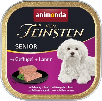 Animonda Dog vom Feinsten Senior mit Geflügel & Lamm 22 x 150 g