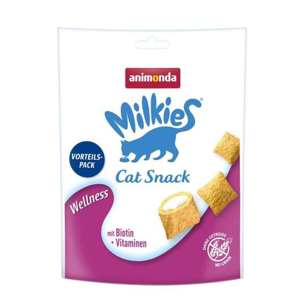 Animonda Snack Milkie Knusperkissen Wellness 6 x 120 g