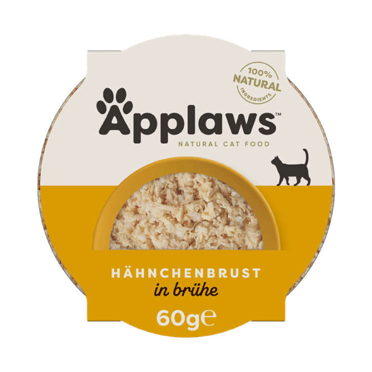 Applaws Cat Huhn & Reis in Brühe 10 x 60 g