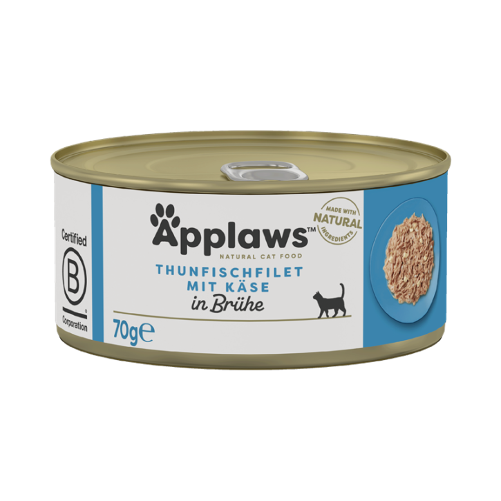 Applaws Cat Thunfischfilet & Käse 24 x 70 g