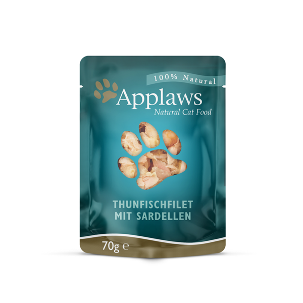 Applaws Cat Thunfischfilet & Sardelle 12 x 70 g