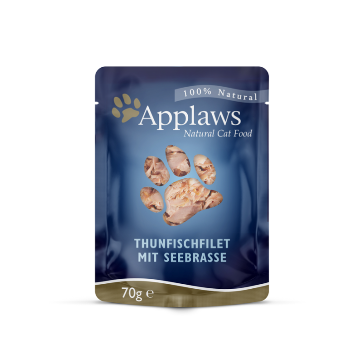 Applaws Cat Thunfischfilet & Seebrasse 12 x 70 g