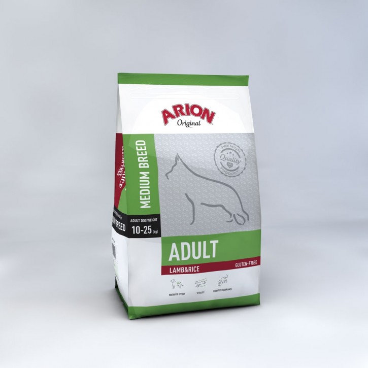 Arion Original Adult Medium Breed Lamb & Rice 3 kg oder 12 kg (SPARTIPP: unsere Staffelpreise)