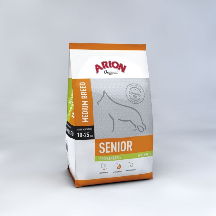 Arion Original Senior Medium Breed Chicken & Rice 12 kg (SPARTIPP: unsere Staffelpreise)