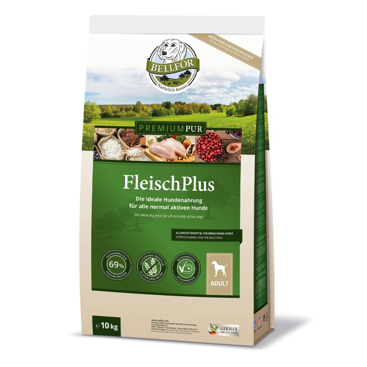 Bellfor Premium Pur Fleischplus 10 kg (SPARTIPP: unsere Staffelpreise)