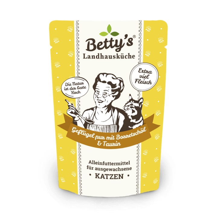 Bettys Landhausküche Cat Geflügel pur 100 g