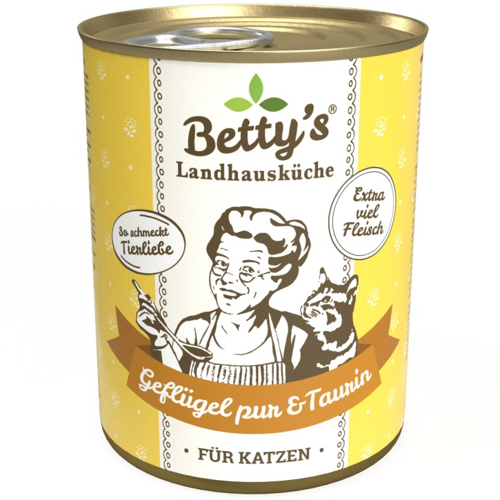 Bettys Landhausküche Cat Geflügel pur 6 x 400 g