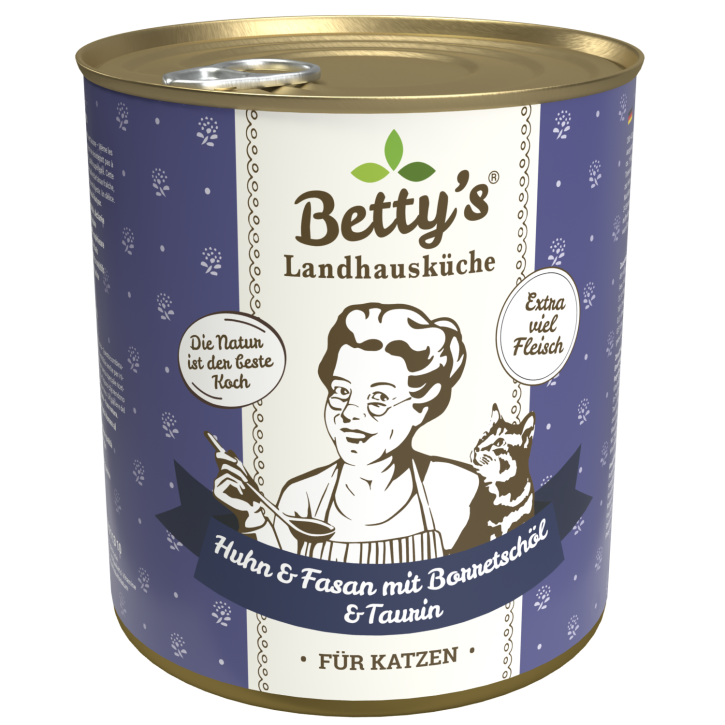 Bettys Landhausküche Cat Huhn & Fasan 200 g, 400g oder 800 g