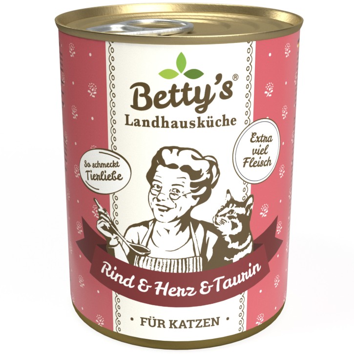 Bettys Landhausküche Cat Rind & Herz 200 g oder 400g