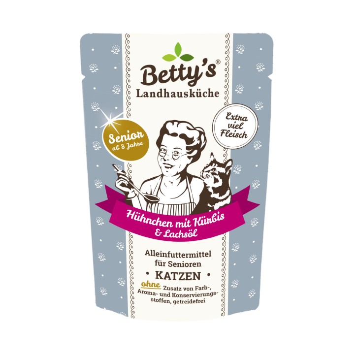 Bettys Landhausküche Cat Senior Hühnchen & Kürbis 100 g