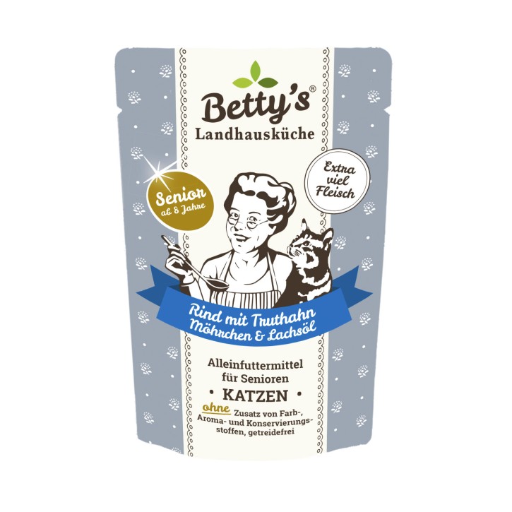 Bettys Landhausküche Cat Senior Rind & Truthahn 100 g