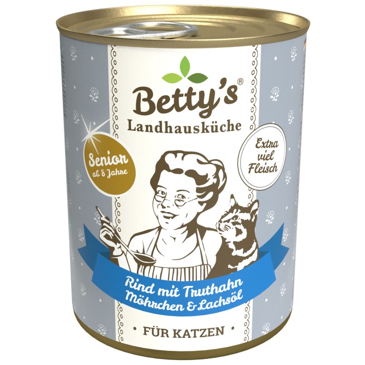 Bettys Landhausküche Cat Senior Rind & Truthahn 200 g oder 400g