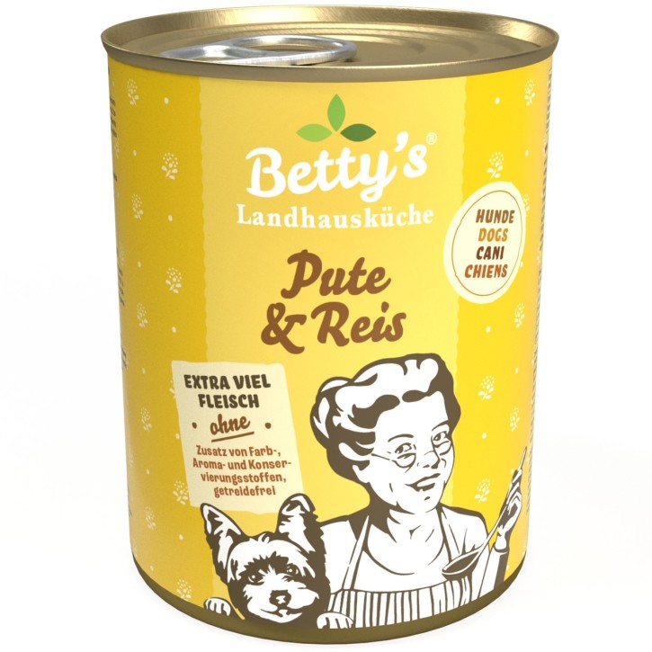 Bettys Landhausküche Pute & Reis 6 x 400 g