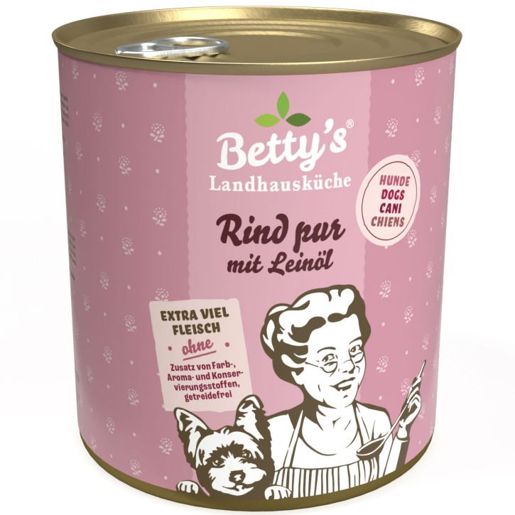 Bettys Landhausküche Rind pur 200 g, 400 g oder 800 g