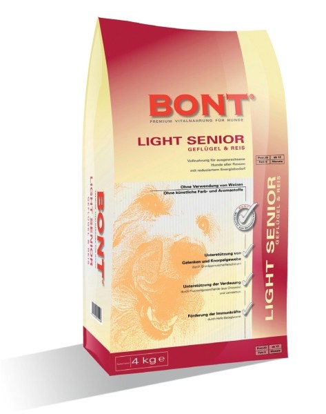 BONT Light Senior mit Geflügel und Reis 4 kg oder 15 kg