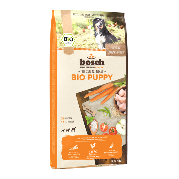 Bosch Dog Bio Puppy Hühnchen & Karotten 11,5 kg (SPARTIPP: unsere Staffelpreise)