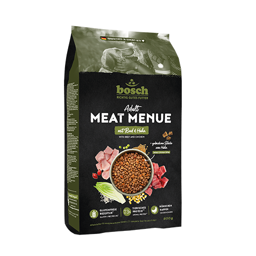 Bosch Dog Meat Menue Adult mit Rind & Huhn 2,5 kg oder 12 kg